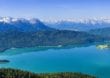 Umgeben von den Voralpen im bayerischen Walchensee