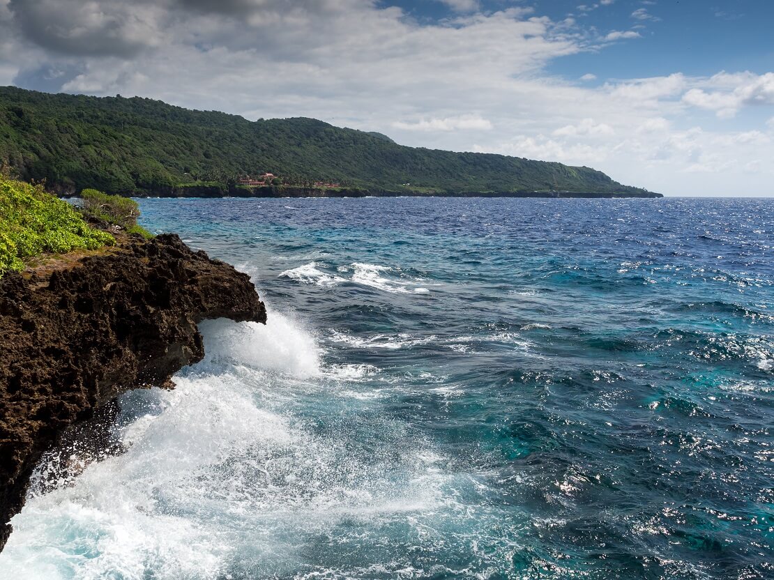 Steinige Küste Christmas Island