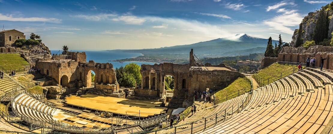 Das römisch-griechische Theater in Taormina