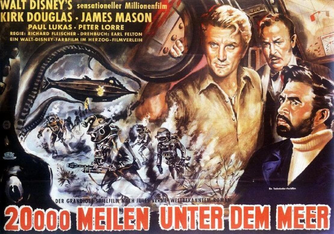 Filmplakat 20.000 Meilen unter dem Meer