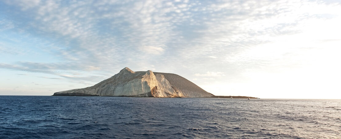 Die Insel Socorro im Meer