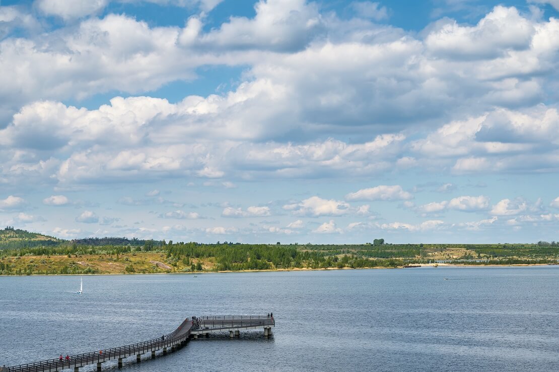 Der Geiseltalsee in Sachsen-Anhalt