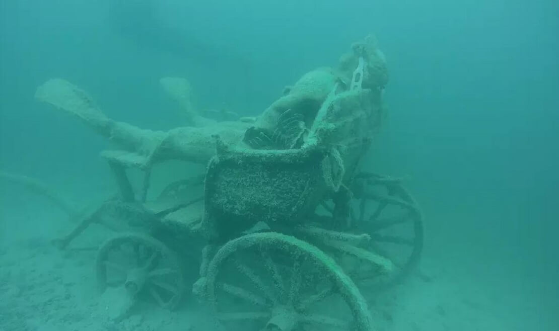 Kutscher mit Kutsche im Weissensee