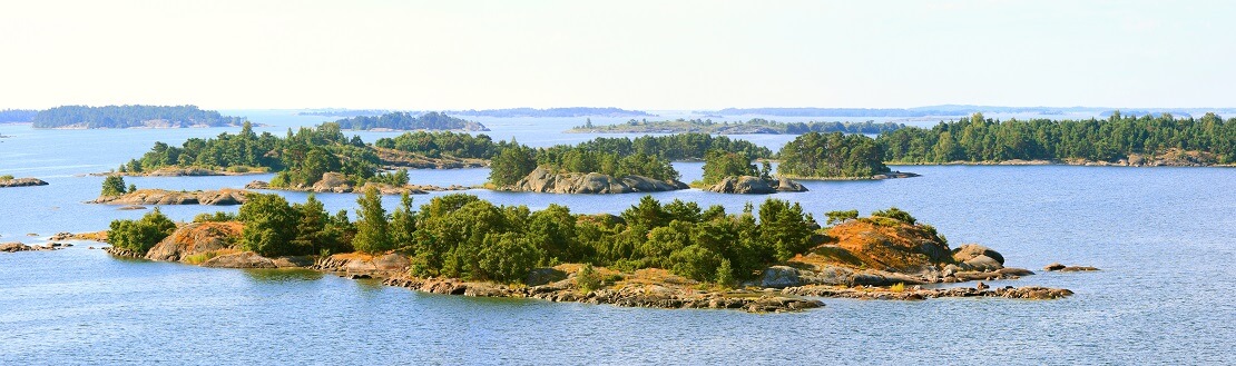 Die Aland-Inseln zwischen Finnland und Schweden