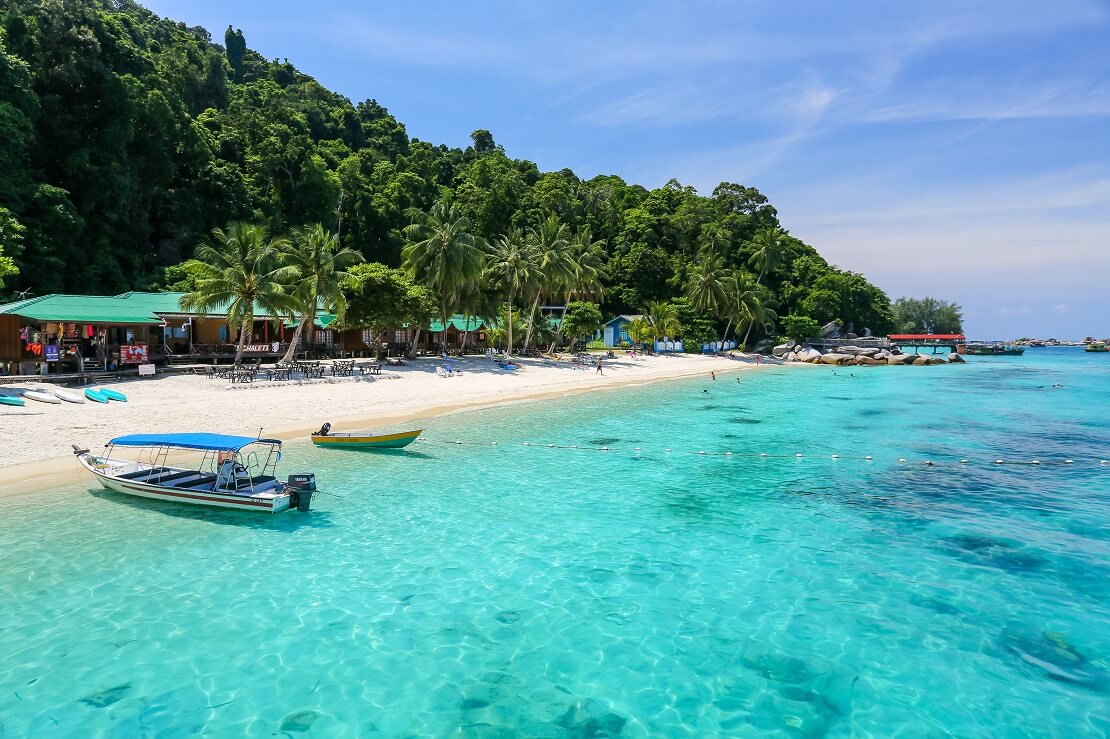 Weißer Sandstrand der Perhentian Islands