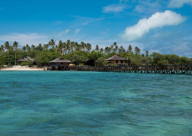 Ein Urlaubsresort auf einer indonesischen Insel